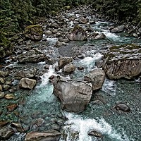Buy canvas prints of Mountain stream, Hokitika, New Zealand by Martin Smith