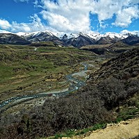 Buy canvas prints of Glacial River, New Zealand by Martin Smith