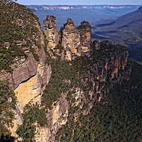 Buy canvas prints of Three Sisters, Australia by Martin Smith