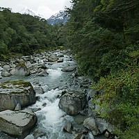 Buy canvas prints of Mountain stream, Hokitika, New Zealand by Martin Smith