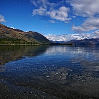 Buy canvas prints of Wanaka lake view, New Zealand by Martin Smith