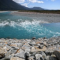 Buy canvas prints of Glacial river flow by Martin Smith