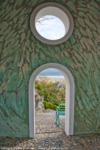 Portmeirion,through the arch. Picture Board by Kevin Smith