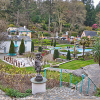 Buy canvas prints of Portmeirion gardens. by Kevin Smith