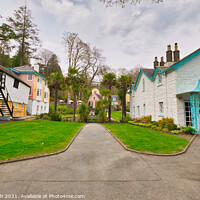 Buy canvas prints of Portmeirion Village view by Kevin Smith