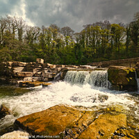 Buy canvas prints of Richmond Falls Yorkshire by Kevin Smith