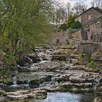 Buy canvas prints of Gayle beck in Hawes Wensleydale by Kevin Smith