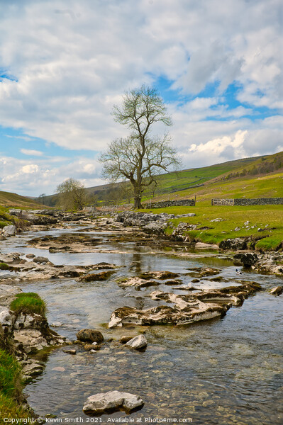 River Wharfe Picture Board by Kevin Smith