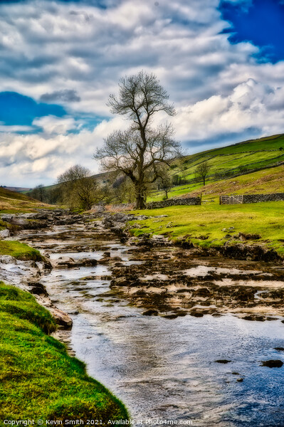 River Wharfe near Kettlebridge Picture Board by Kevin Smith