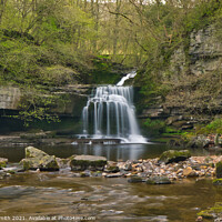 Buy canvas prints of cauldron falls wensleydale by Kevin Smith