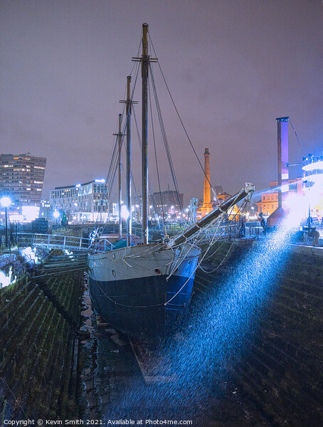 A Tall ship in drydock  Picture Board by Kevin Smith