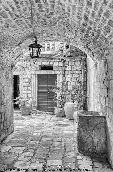 Archway in Kotor Town Montenegro Picture Board by Kevin Smith