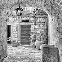 Buy canvas prints of Archway in Kotor Town Montenegro by Kevin Smith