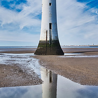 Buy canvas prints of New Brighton Lighthouse Wirral by Kevin Smith