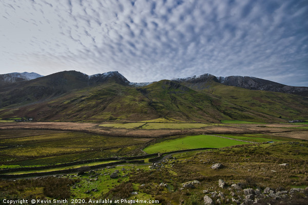 Ogwen Valley and Glyder Fawr Picture Board by Kevin Smith