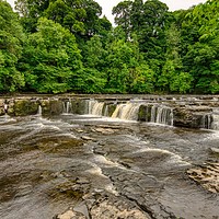 Buy canvas prints of Aysgarth falls on the River Ure in Yorkshire  by Kevin Smith