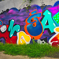 Buy canvas prints of Graffiti Art underpass M1 junction 39 in Yorkshire by Kevin Smith