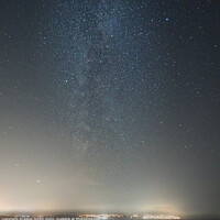 Buy canvas prints of The Milky Way over St. Ives Cornwall by Kevin Smith