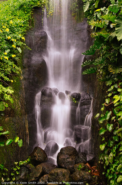 Tropical Waterfall Picture Board by Kevin Smith