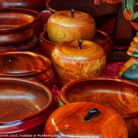 Buy canvas prints of Polished Wooden Bowls by Kevin Smith