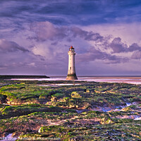 Buy canvas prints of New Brighton lighthouse by Kevin Smith