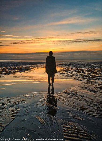 Sunset on Crosby Beach Picture Board by Kevin Smith
