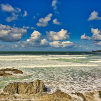 Buy canvas prints of Godrevy Lighthouse and Hayle Beach by Kevin Smith
