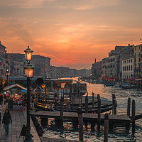 Buy canvas prints of Evening on the Grand Canal.  by Stuart Hill