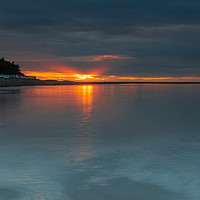 Buy canvas prints of Sunset over calm water at Wells Next the Sea by Stuart Hill