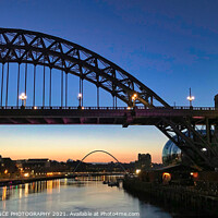 Buy canvas prints of The Tyne Bridge at Sunrise by EMMA DANCE PHOTOGRAPHY