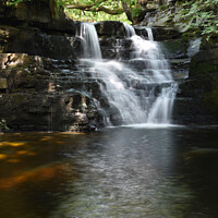 Buy canvas prints of The Waterfalls at Ashgill Force, Cumbria by EMMA DANCE PHOTOGRAPHY