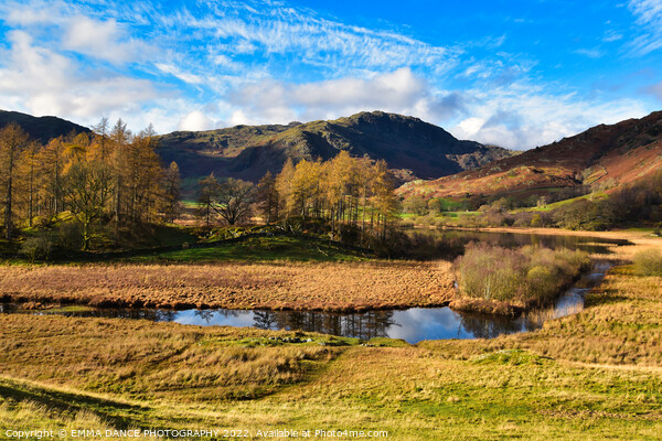 A view across Der Little Langdale Tarn towards the Picture Board by EMMA DANCE PHOTOGRAPHY
