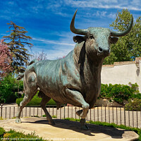 Buy canvas prints of Monumento al Toro, Ronda by EMMA DANCE PHOTOGRAPHY