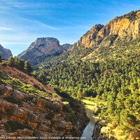 Buy canvas prints of El Chorro Valley, Spain by EMMA DANCE PHOTOGRAPHY