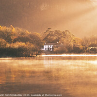 Buy canvas prints of Morning mist on Derwentwater by EMMA DANCE PHOTOGRAPHY