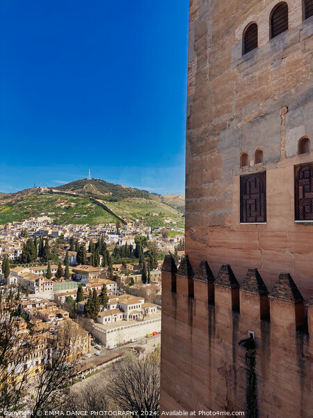 Views of Sacromonte from The Alhambra Palace, Granada, Spain Picture Board by EMMA DANCE PHOTOGRAPHY