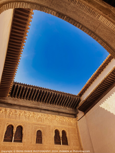 The Architecture of the Alhambra Palace, Granada,  Picture Board by EMMA DANCE PHOTOGRAPHY