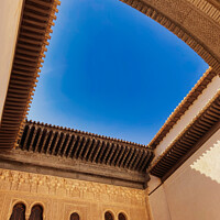 Buy canvas prints of The Architecture of the Alhambra Palace, Granada,  by EMMA DANCE PHOTOGRAPHY