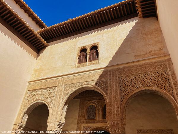 The Architecture of the Alhambra Palace, Granada, Spain Picture Board by EMMA DANCE PHOTOGRAPHY