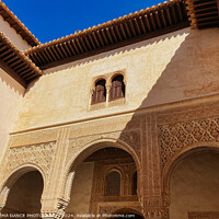 Buy canvas prints of The Architecture of the Alhambra Palace, Granada, Spain by EMMA DANCE PHOTOGRAPHY