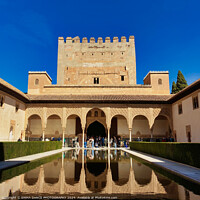 Buy canvas prints of Court of the Myrtles, Nasrid Palace, Granada, Spain by EMMA DANCE PHOTOGRAPHY