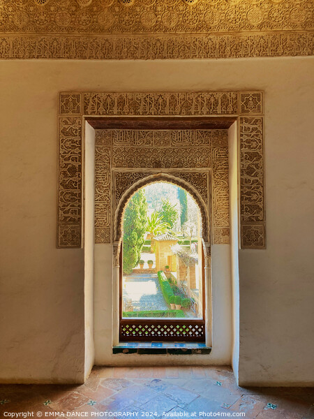 The Nasrid Palace, Granada, Spain Picture Board by EMMA DANCE PHOTOGRAPHY