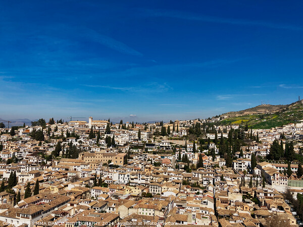 Views of Albaicín from The Alhambra Palace, Granada, Spain Picture Board by EMMA DANCE PHOTOGRAPHY