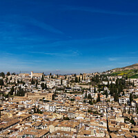 Buy canvas prints of Views of Albaicín from The Alhambra Palace, Granada, Spain by EMMA DANCE PHOTOGRAPHY