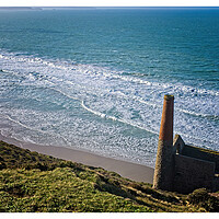 Buy canvas prints of Wheal Coats mine; Townroath Engine House, Cornwall by Paul Cooper