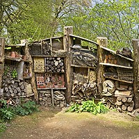 Buy canvas prints of Insect Hotel at the Lost Garden of Heligan by Paul Cooper