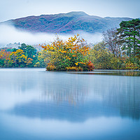 Buy canvas prints of Autumn on Rydal Water, Lake District, Cumbria by Colin Shepherd