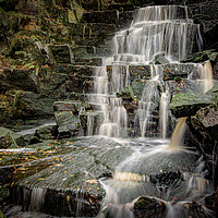 Buy canvas prints of Hatch Brook Waterfall, Lancashire by Colin Shepherd