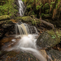 Buy canvas prints of Twin Waterfalls by Ronnie Reffin