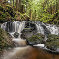 Buy canvas prints of First Pucks Glen Waterfall by Ronnie Reffin